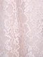 cheap Bridesmaid Dresses-Sheath / Column Bridesmaid Dress V Neck Sleeveless Two Piece Floor Length Lace with Sash / Ribbon