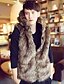cheap Men&#039;s Jackets &amp; Coats-Men&#039;s Plus Size Street chic Fur Coat,Solid Hooded Sleeveless Winter Black / Brown Faux Fur Thick