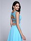 Χαμηλού Κόστους Φορέματα για Ειδικές Περιστάσεις-Ίσια Γραμμή Ανοικτή Πλάτη Χοροεσπερίδα Επίσημο Βραδινό Φόρεμα Scoop Neck Αμάνικο Ουρά Σιφόν με Χάντρες Πλαϊνό ντραπέ 2020