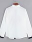 billige Topper i store størrelser-Women&#039;s Shirt Tribal Plus Size Shirt Collar Daily Weekend Print Long Sleeve Tops White