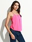 preiswerte Damen-Oberteile-Damen Solide - Street Schick Festtage / Ausgehen Tank Tops, Gurt / Sommer