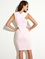 cheap Women&#039;s Dresses-Women&#039;s Off The Shoulder Sexy Polyester Short Sleeve Off Shoulder Midi Bodycon Dress