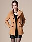 cheap Women&#039;s Coats &amp; Trench Coats-Women&#039;s Vintage/Work Thick Long Sleeve Regular Coat (Cotton/Wool Blends)