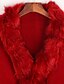 ieftine Pulovere Damă-Pentru femei Petrecere Vintage Peteci Manșon Lung Lung Pelerină / Capes Pulover pulovere, În V Primăvară / Toamnă / Iarnă Lână Roșu Vin / Negru / Rosu
