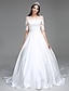 cheap Wedding Dresses-Wedding Dresses Ball Gown Illusion Neck Half Sleeve Cathedral Train Satin Bridal Gowns With Ruched Sequin 2023