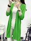 cheap Women&#039;s Sweaters-Women&#039;s Going out Vintage Long Sleeve Cotton Cardigan - Solid Colored Halter Neck / Spring