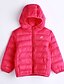 cheap Girls&#039; Clothing-Unisex Daily Solid Down &amp; Cotton Padded, Cotton Winter Fall Long Sleeves Fuchsia