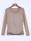 preiswerte Blusen und Hemden für Damen-Damen Solide Bluse, Quadratischer Ausschnitt Polyester