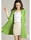 cheap Women&#039;s Sweaters-Women&#039;s Holiday / Going out Street chic Long Sleeve Cotton Long Cardigan - Solid Colored Halter Neck / Summer