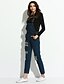 preiswerte Damenhosen-Damen Street Schick Mikro-elastisch Jeans Overall Hose Solide