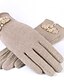 cheap Women&#039;s Gloves-Women&#039;s Wool Wrist Length Fingertips,Casual Solid Winter Black Beige Pink Wine