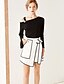 cheap Women&#039;s Skirts-Women&#039;s Simple A Line Skirts - Color Block Split