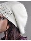 abordables Chapeaux Femme-Femme Décontracté Fourrure de Lapin Capeline,Solide Hiver Automne Blanc Noir Gris Violet