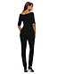 cheap Women&#039;s Jumpsuits &amp; Rompers-Women&#039;s Jumpsuit - Solid, Backless High Rise Boat Neck