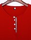 preiswerte T-Shirts für Damen-Damen T Shirt Grün Purpur Fuchsie Einfarbig Langarm Täglich Wochenende Strassenmode Casual Rundhalsausschnitt Standard S / Winter