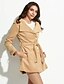 cheap Women&#039;s Coats &amp; Trench Coats-Women&#039;s Vintage Trench Coat - Solid Colored