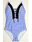 ieftine Bikini &amp; Costume Baie-Pentru femei Bloc de Culoare Sport O Piesă Costum de baie Dungi Halter Costume de Baie Costume de baie Galben Rosu