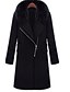 cheap Women&#039;s Outerwear-Women&#039;s Daily Coats Winter Regular Trench Coat, Other Shirt Collar Long Sleeve Others Formal Style Black XL / XXL / XXXL