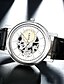 voordelige Klassieke Horloge-Heren Dress horloge Kwarts Waterbestendig Leer Band Informeel Zwart Bruin