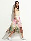 cheap Plus Size Dresses-Women&#039;s Boho Casual Daily Vintage Loose Swing Dress,Floral Round Neck Maxi Sleeveless