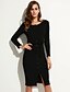 cheap Women&#039;s Dresses-Women&#039;s Black Gray Dress Street chic Spring Daily Sheath Solid Colored / Cotton