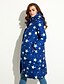 cheap Women&#039;s Puffer&amp;Parka-Women&#039;s Winter Casual / Daily Plus Size Street chic Padded Galaxy Long Polyester Hooded White / Black / Red