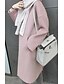 cheap Women&#039;s Coats &amp; Trench Coats-Women&#039;s Dailywear / School / Date Solid Fall / Winter Long Coat, Solid Colored / Solid Color Peter Pan Collar Long Sleeve N / A Pink M / L / XL