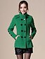 cheap Women&#039;s Coats &amp; Trench Coats-Women&#039;s Vintage/Work Thick Long Sleeve Regular Coat (Cotton/Wool Blends)