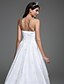 זול שמלות כלה-שמלות חתונה גזרת A סטרפלס ללא שרוולים שובל קורט תחרה שמלות כלה עם תחרה 2023