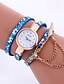 voordelige Armbandhorloges-Dames Modieus horloge Armbandhorloge Kwarts Leer Zwart / Blauw / Grijs vleugel Analoog Zwart / Geel Paars Zwart / Rood