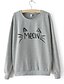 cheap Women&#039;s Hoodies &amp; Sweatshirts-Women&#039;s Casual Sweatshirt - Letter