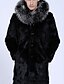 Χαμηλού Κόστους Ανδρικά Μπουφάν &amp; Παλτό-Άντρες Γούνινο παλτό Καθημερινά / Γιορτή Κομψό στυλ street / Πανκ &amp; Γκόθικ Μονόχρωμο,Μακρυμάνικο Με Κουκούλα Χοντρό Χειμώνας Ψεύτικη Γούνα
