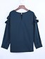 cheap Women&#039;s Blouses &amp; Shirts-Spring Women&#039;s Loose Comfortable Retro Flounced Round Neck Long Sleeve Green Blouse Tops