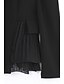 cheap Women&#039;s Blazer&amp;Suits-Women&#039;s Sophisticated Fall Plus Size Regular Blazer, Solid Colored Peaked Lapel Long Sleeve Polyester Ruffle Black / Orange / Fuchsia