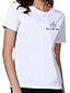 billige T-skjorter til kvinner-Bomull T-skjorte Dame - Geometrisk Ut på byen