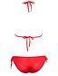 voordelige Bikini&#039;s &amp; Badmode-Dames Kleurenblok Bloemen Sport Halter Wit Zwart Paars Bikini Zwemkleding Zwempak - Effen S M L Wit