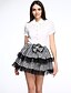 abordables Faldas de mujer-Punk Plaid Goth Sexy Lolita Colegiala club mini blanco y falda Negro