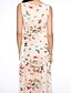 cheap Women&#039;s Dresses-Women&#039;s Casual/Print Inelastic Sleeveless Maxi Dress (Chiffon)