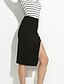 abordables Faldas de mujer-Mujer Tallas Grandes Chic de Calle Noche Corte Bodycon Faldas - Separado, Un Color