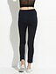 cheap Plus Size Bottoms-Women&#039;s Basic Pants Leggings Plus Size Pants Daily Micro-elastic Solid Colored Mid Waist Skinny Wine Navy Blue Black White S M L XL XXL / Sexy