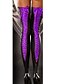 abordables Chaussettes et collants-Bas Sexy Moyen - Couleur Pleine Femme Noir Violet Rouge Taille unique