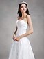cheap Wedding Dresses-A-Line Strapless Ankle Length Lace Made-To-Measure Wedding Dresses with Appliques by LAN TING BRIDE®