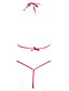 olcso Szexi fehérnemű-Női Csipke / Nyitott alsónemű Erotikus Body Hálóruha Egyszínű Fukszia Fekete Egy méret / Pántos