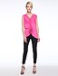 abordables Top pour femme-Femme Tee-shirt Couleur Pleine Dentelle Noeud Hauts Coton simple Rétro Vintage Noir Violet Fuchsia