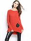 cheap Women&#039;s Sweaters-Women&#039;s Street chic Long Sleeve Long Pullover - Solid Colored / Letter / Fall / Winter