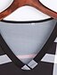 halpa Pluskokoiset hihattomat yläosat-Naisten T-paita Skottiruutukuvio V kaula-aukko Pinkki Valkoinen Musta Päivittäin Vaatetus Puuvilla / Talvi