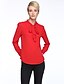 cheap Women&#039;s Blouses &amp; Shirts-Women&#039;s Blouse - Solid Colored Bow Shirt Collar / Summer