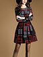 cheap Women&#039;s Dresses-Women&#039;s Daily Street chic A Line Dress - Geometric Spring Black S M L XL