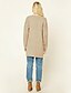 cheap Women&#039;s Sweaters-Women&#039;s Going out / Casual / Daily Solid Colored Long Sleeve Long Cardigan Sweater Jumper, Round Neck Spring / Fall Beige