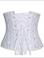 abordables Vêtements de nuit et de détente pour femmes-Crochet / Lacet Serre Taille - Jacquard Femme Coton Blanche XXXXL XXXXXL XXXXXXL